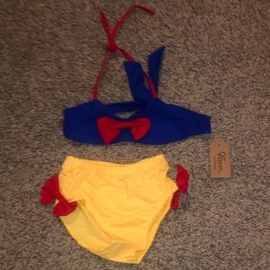 Girls Snow White inspired bathing suit